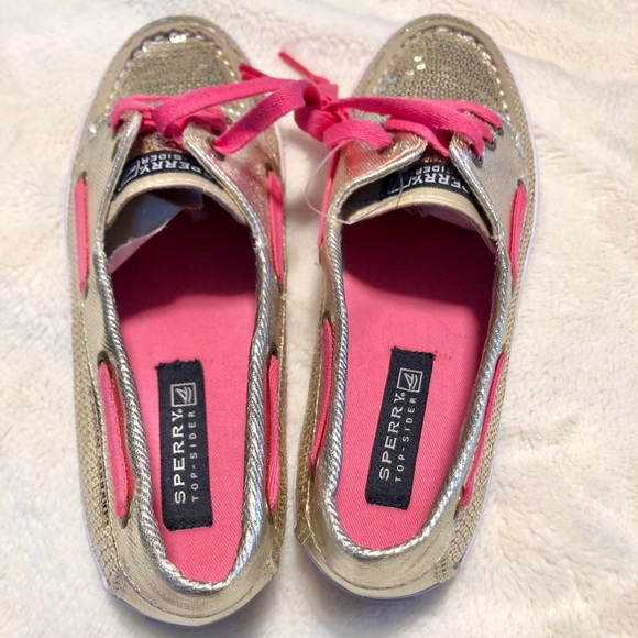 🆕Girl’s Sperry Gold Top Sider Boat Shoes - Picture 6 of 6